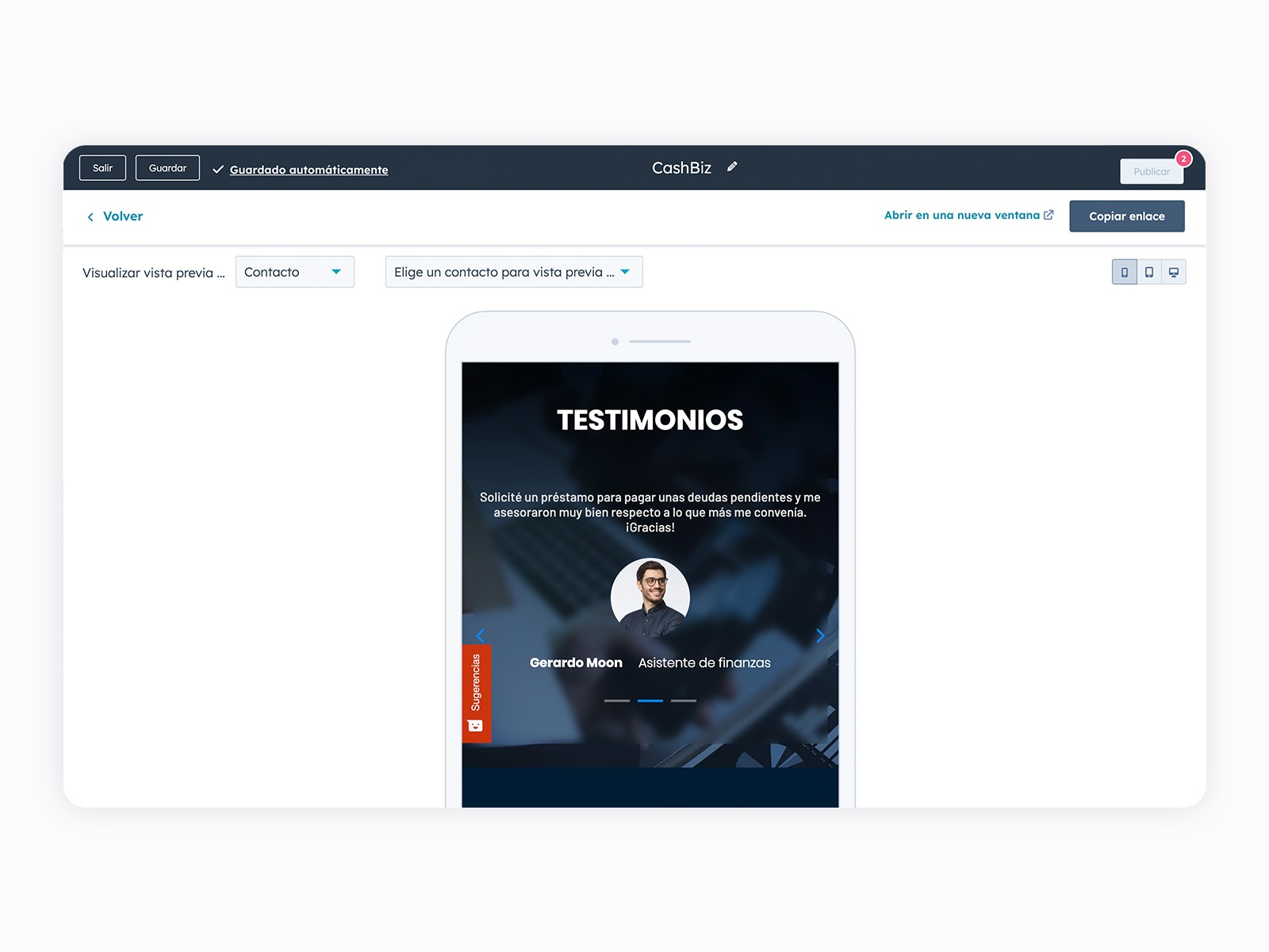 Responsive mobile design